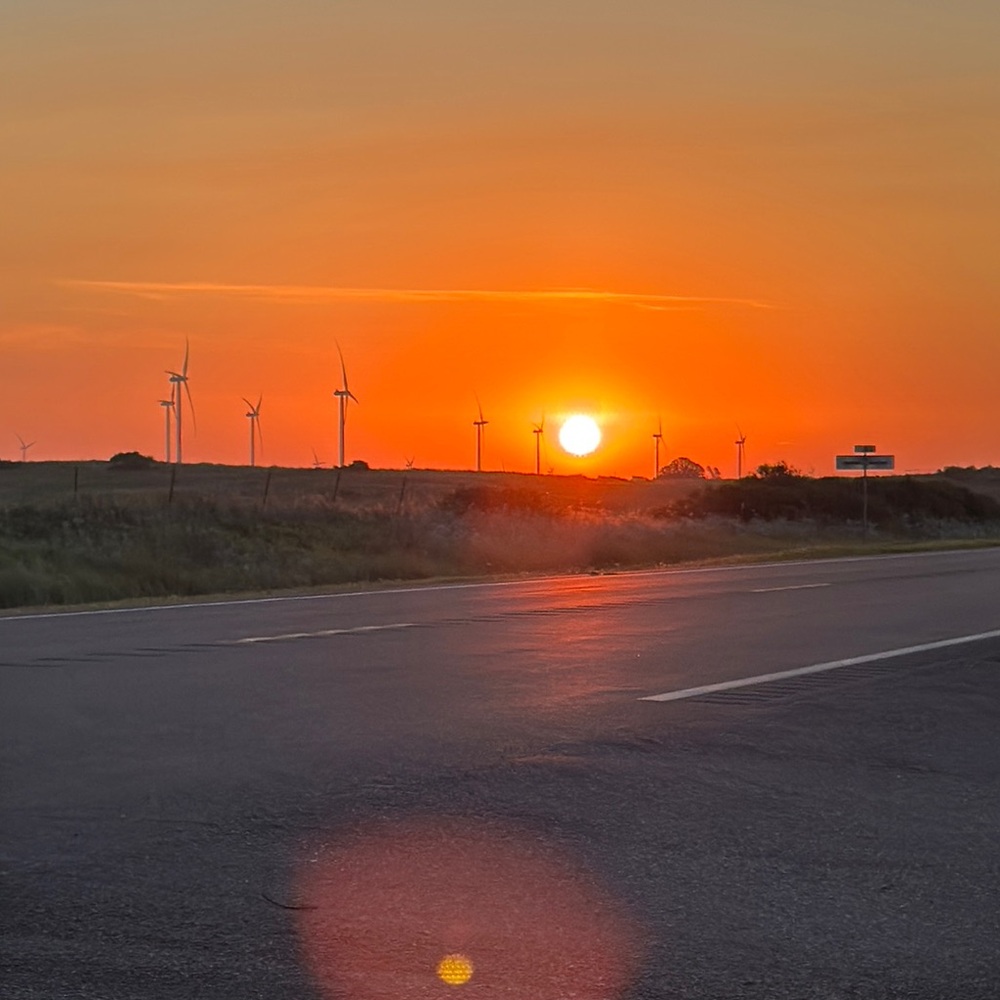 Sunrise Wind Turbine Landscape